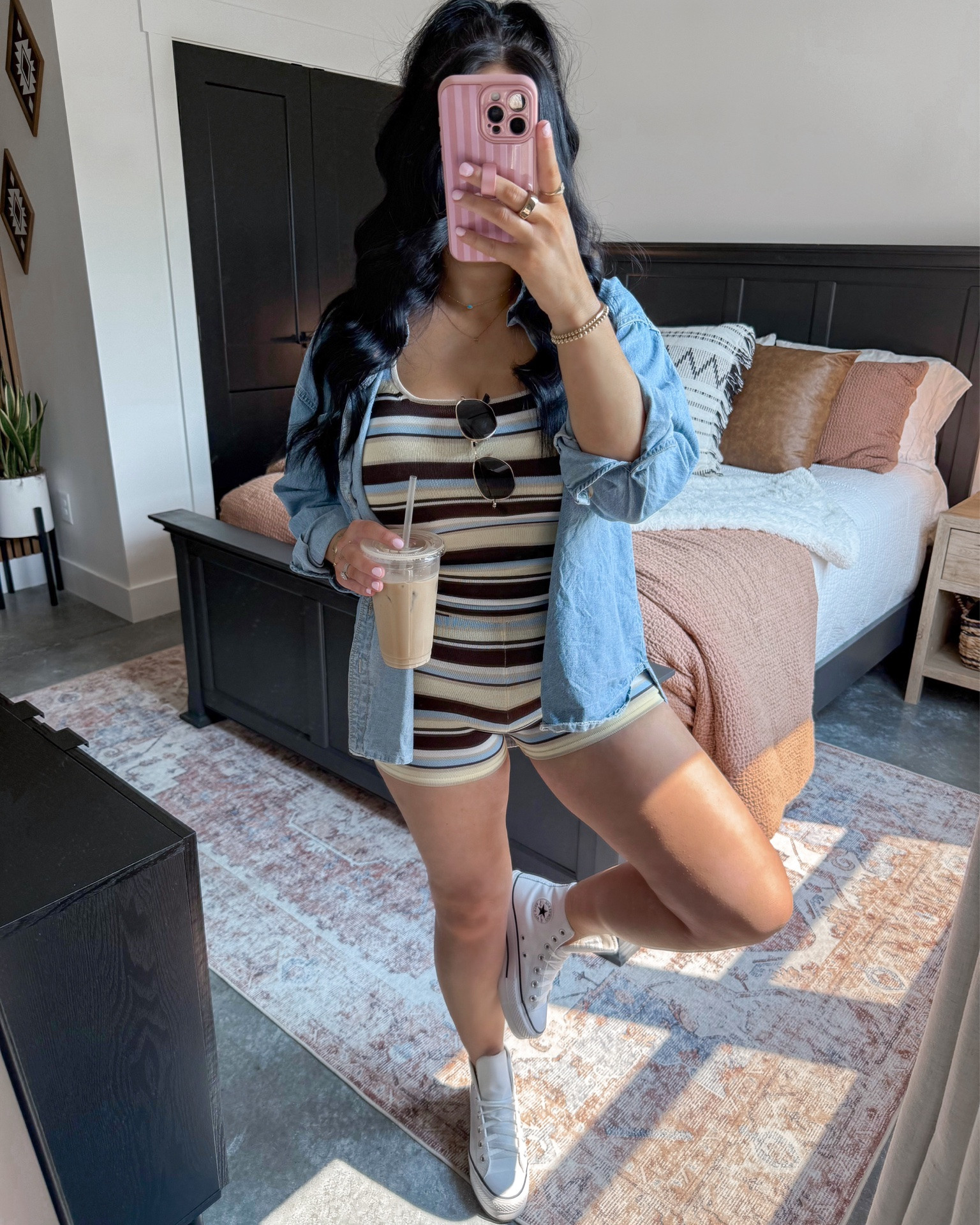 Comfy OOTD 👏🏼

Matching Set — small
Denim Shirt — medium (washed blue color)

#LTKmomlife #LTKootd