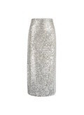 Silver Sequin Midi Skirt | Dorothy Perkins (UK)