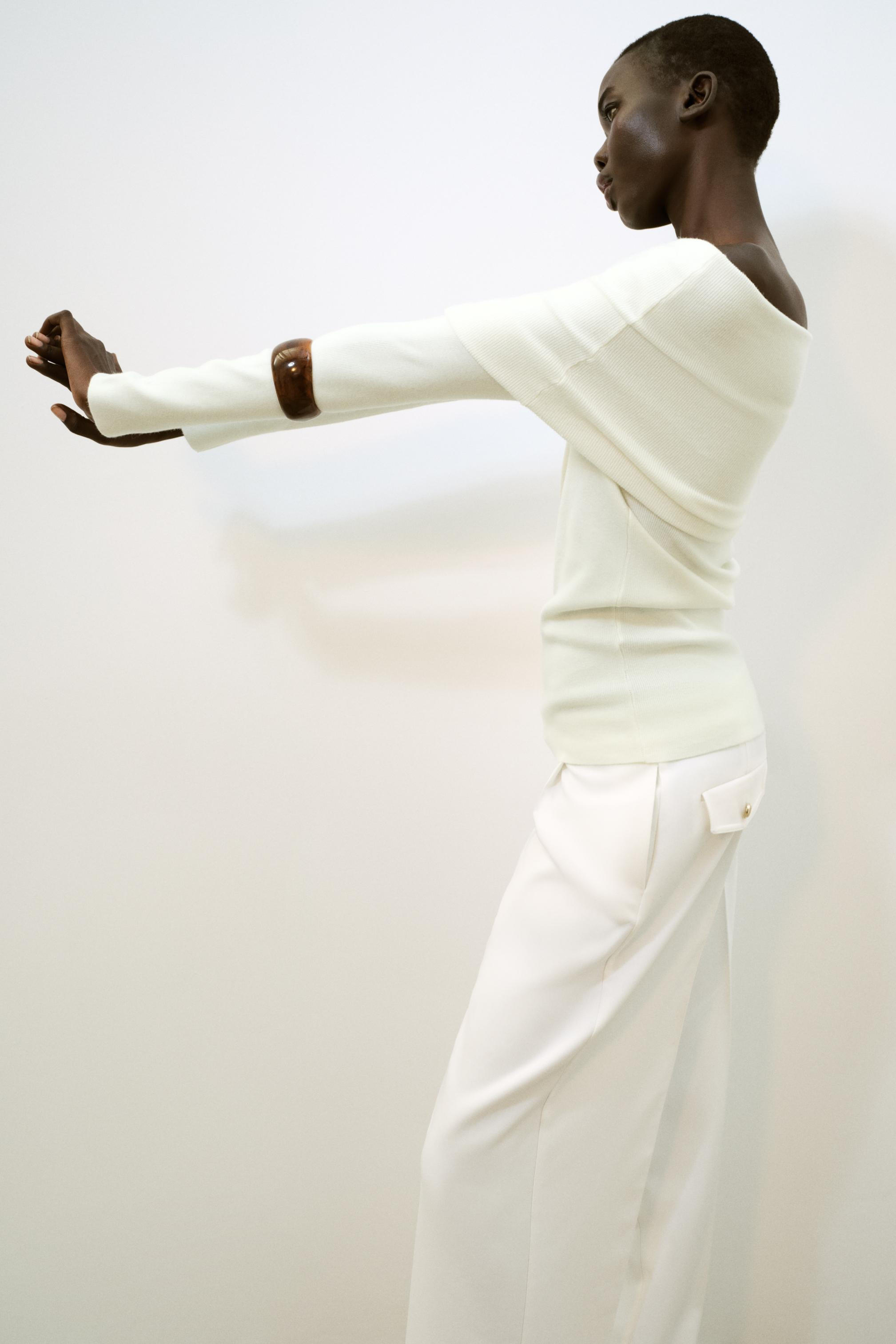 OFF-SHOULDER KNIT JUMPER | Zara UK