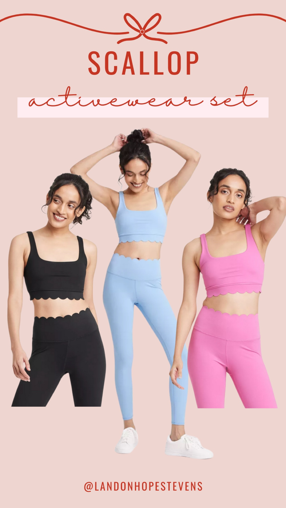 Scallop activewear set - comes in 3 colors, so pretty + great for any fitness new year resolutions! I snagged the pink & blue 😍

Scallop activewear set / workout wear / workout set / affordable activewear / new year fitness goals /

#LTKFindsUnder50 #LTKFitness #LTKActive