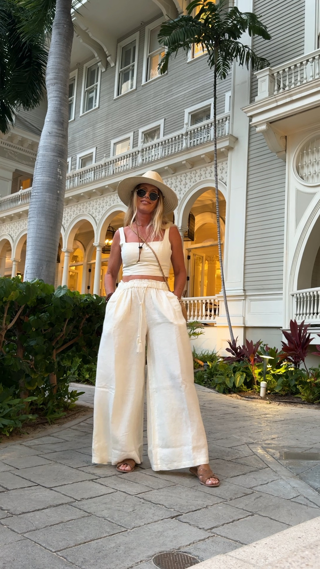 Outfit i got last year and would buy it this year again! Pants are 100% linen , double lined, pockets , stretchy and drawstring at the waist ! The most perfect linen pants for summer! And they are on sale !

#LTKU #LTKSpringSale #LTKootd