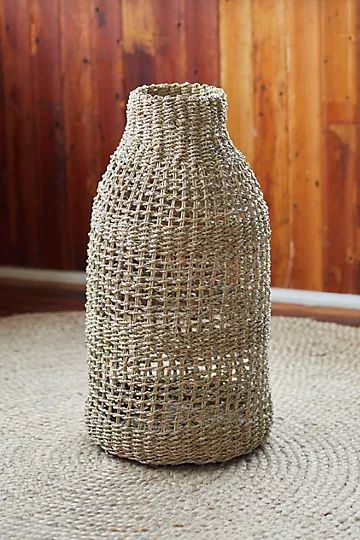 Woven Wicker Vase | Anthropologie (US)