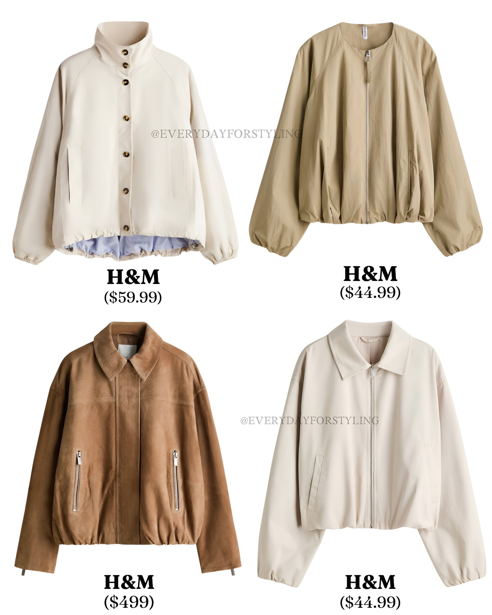 H&M just made the spring jacket edit of the season — and it starts at $44.99 🤍 

H&M new arrivals, H&M spring jackets, bubble hem jacket, spring jacket 2025, best H&M pieces, affordable spring fashion, H&M bomber jacket, suede jacket outfit, cream jacket styling, tan jacket women, spring layering outfits, H&M fashion finds, elevated everyday style, quiet luxury fashion, spring wardrobe essentials, chic affordable jackets, H&M must haves, neutral wardrobe staples, best jackets for spring, fashion finds under $50, everydayforstyling

#hmnewin #hmJackets #SpringJackets #SpringOutfitIdeas #EverydayForStyling 

#LTKSeasonal #LTKootd #LTKTravel