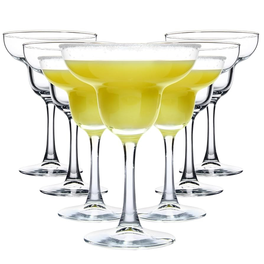 Margarita Glasses Set of 7, Classic Clear Cocktail Glasses Set for Espresso Martini, Cosmopolitan... | Amazon (US)