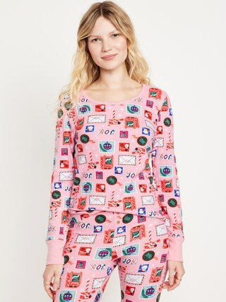 Waffle-Knit Pajama Top for Women | Old Navy (US)