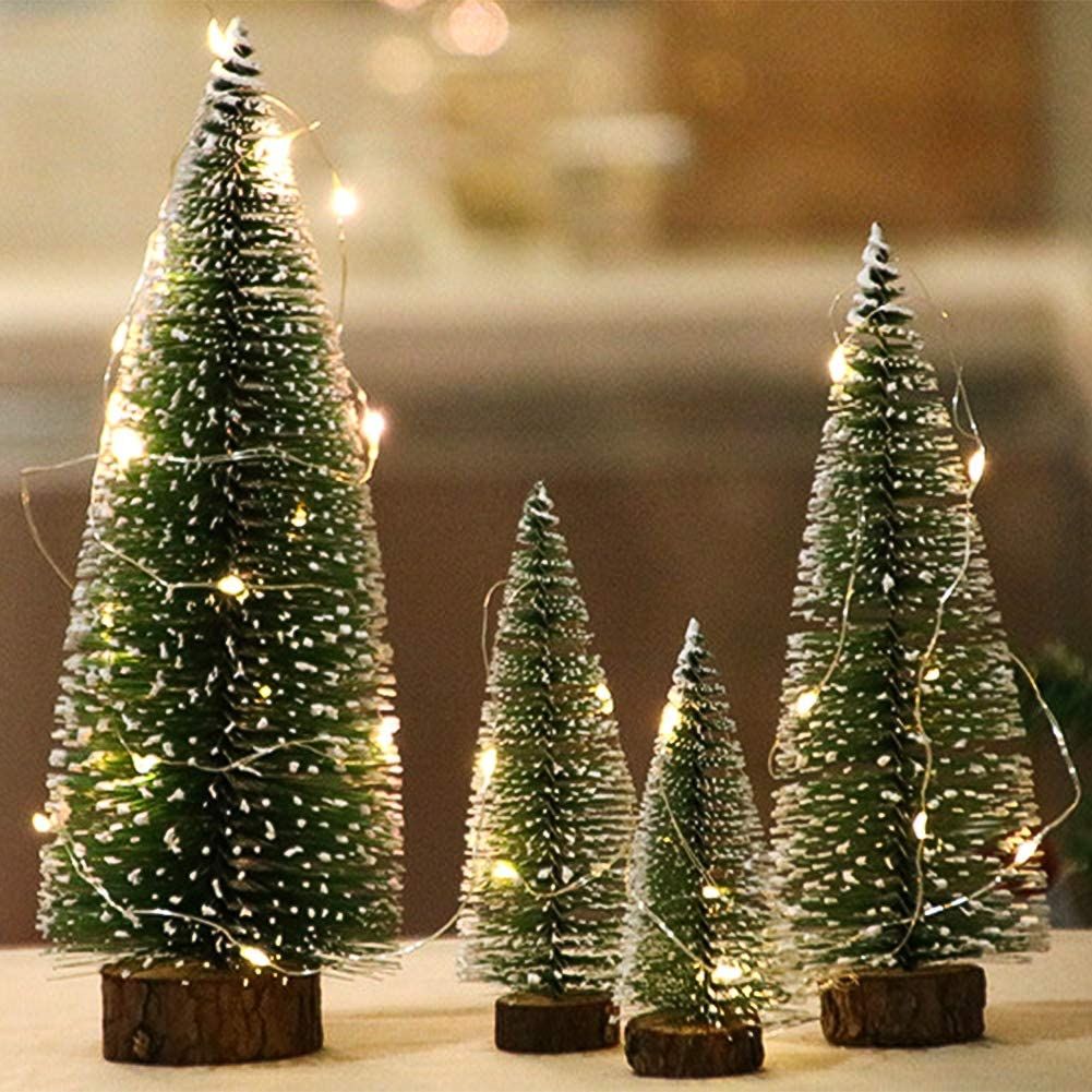 Small Christmas Tree with Led Christmas Tree Lights, Mini Christmas Tree, Mini Pine Tree, Bottle ... | Walmart (US)