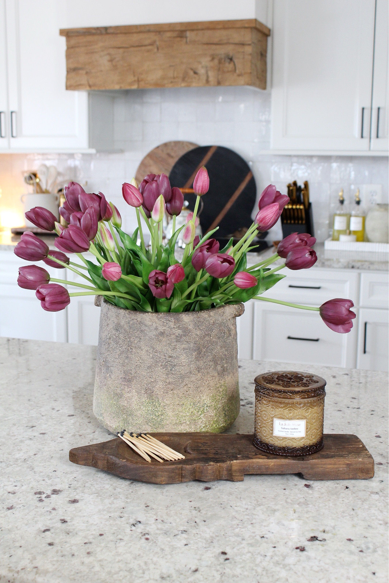 I’m obsessed with this arrangement! The most realistic tulips I have ever seen and gorgeous unique vase made out of high quality cement 

#LTKHome #LTKSeasonal #LTKStyleTip