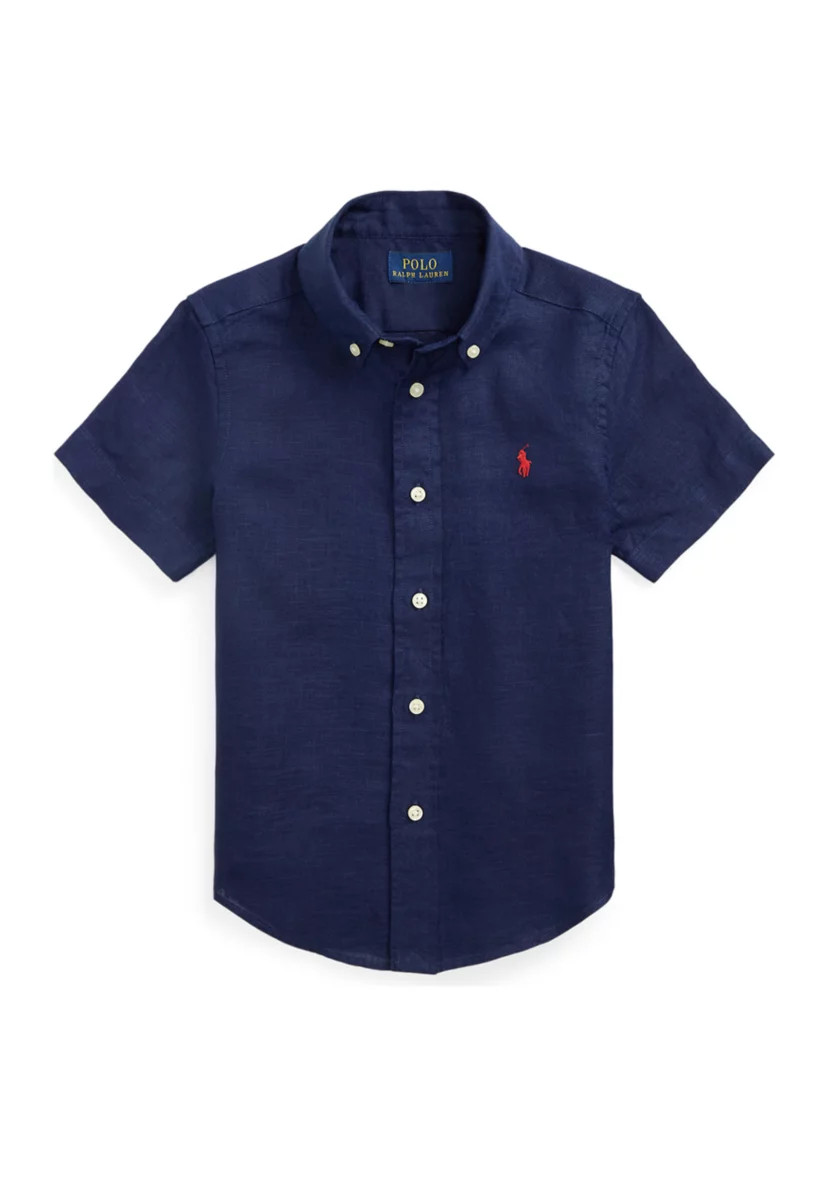 Boys 2-7 Linen Short Sleeve Shirt | Belk