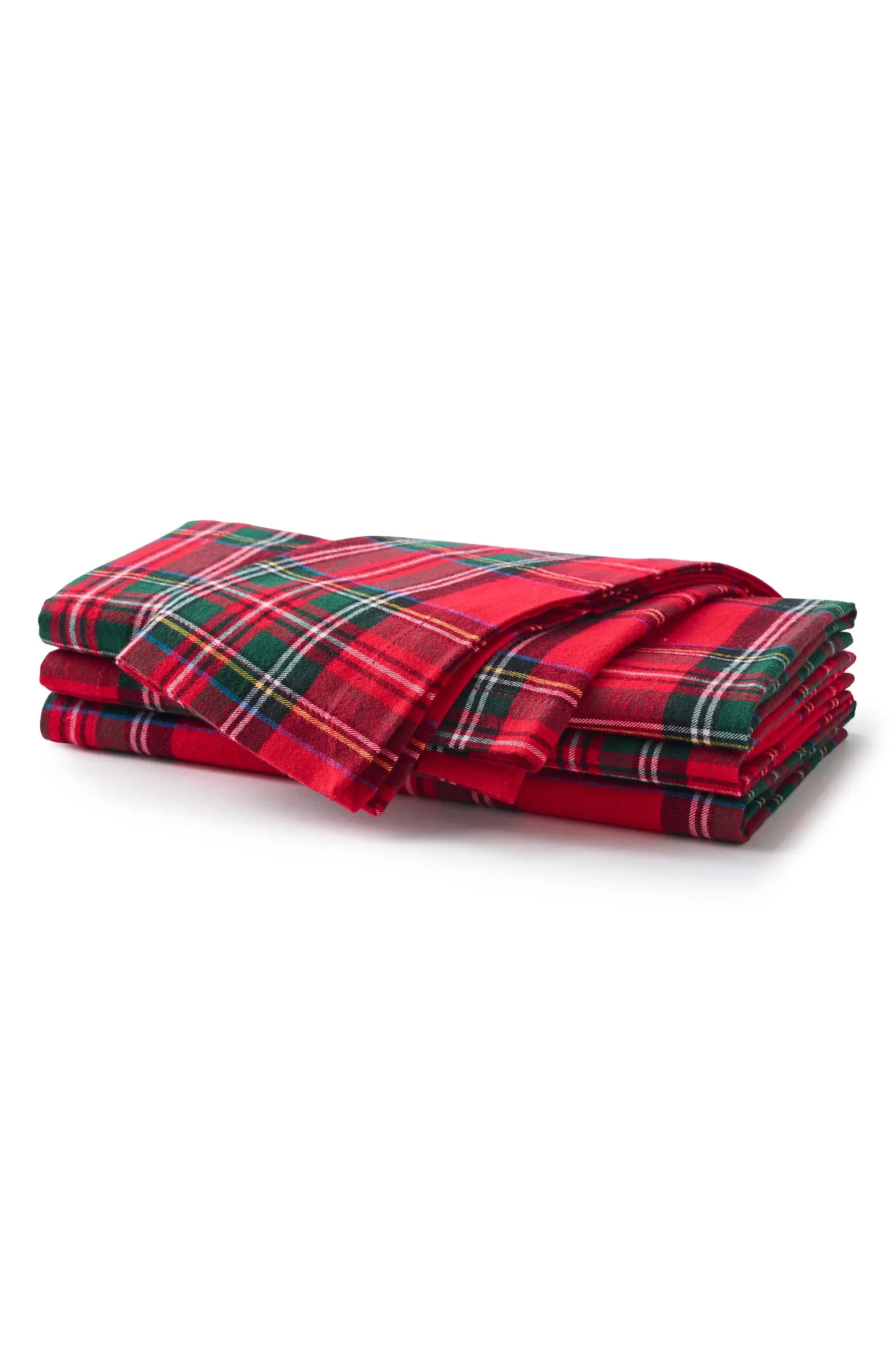 Petite Plume Imperial Tartan Plaid Set of 4 Napkins | Nordstrom | Nordstrom