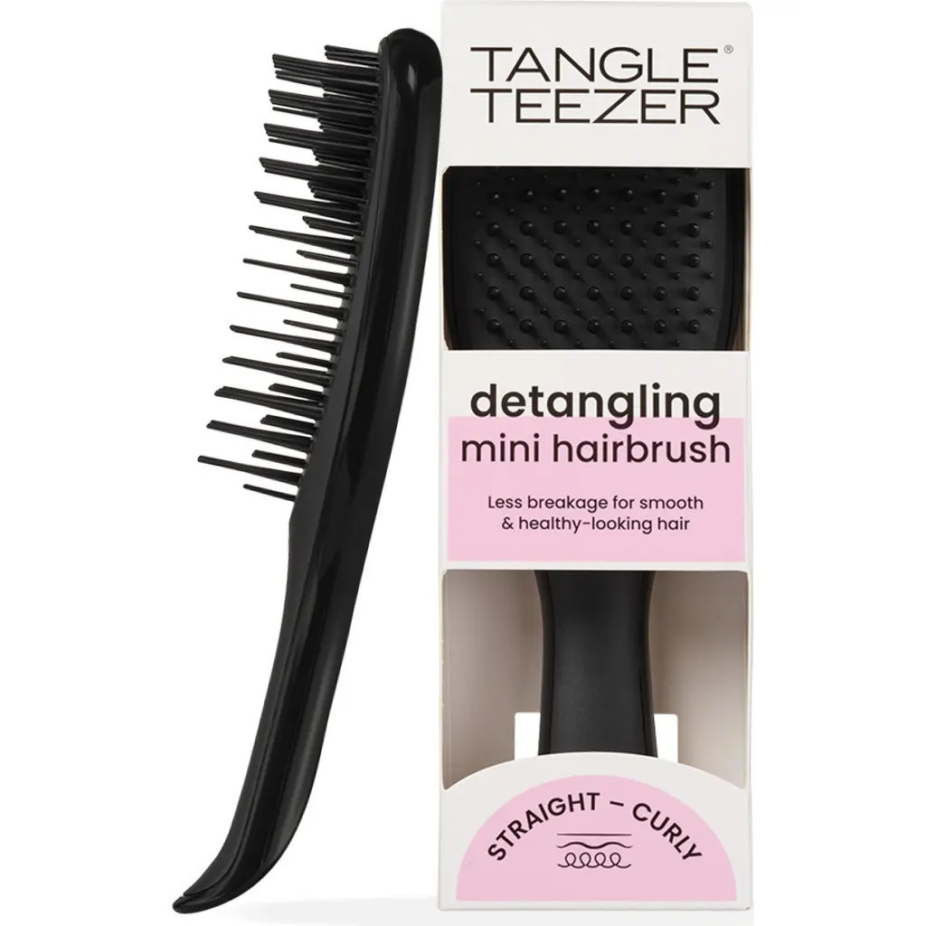 Tangle Teezer Mini Ultimate Detangling Hairbrush in Black at Nordstrom | Nordstrom