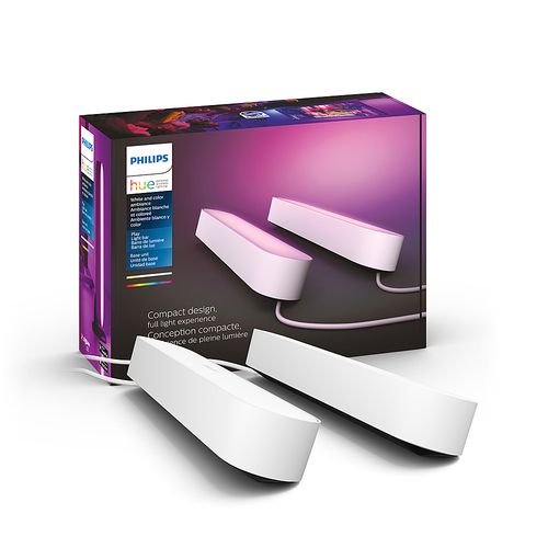 Philips - Hue Play White & Color Ambiance Smart LED Bar Light (2-Pack) - White | Best Buy U.S.