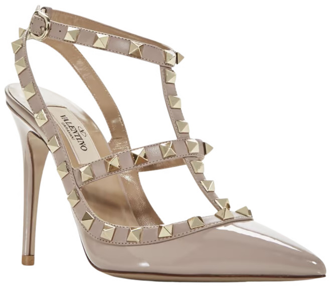Women's Rockstud Cage Leather Pumps with Studs | Bloomingdale's (US)