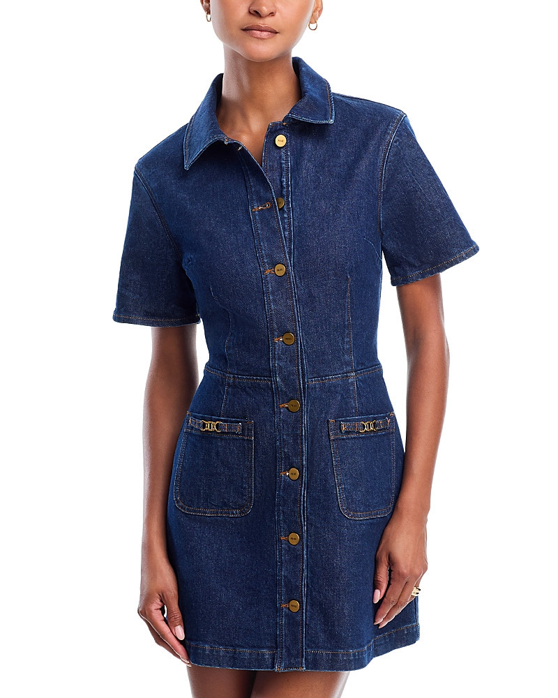 Paige Clementine Denim Mini Dress | Bloomingdale's (US)