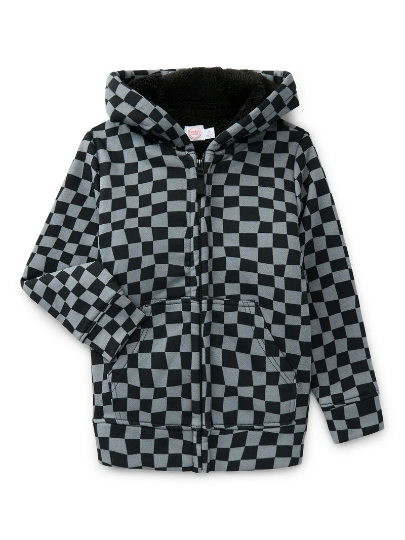 Wonder Nation Boys Kid Tough Hoodie with Long Sleeves, Sizes 4-18 & Husky | Walmart (US)