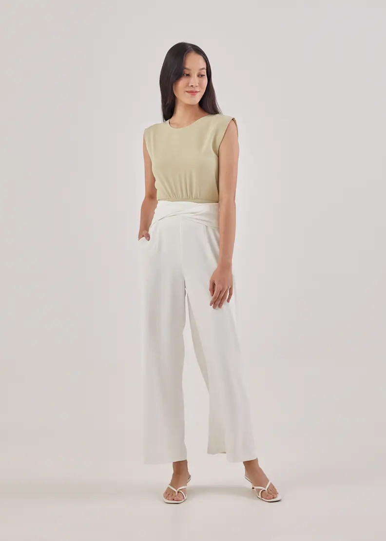 Orla Twist Wide Leg Pants | LOVEBONITO SINGAPORE PTE LTD