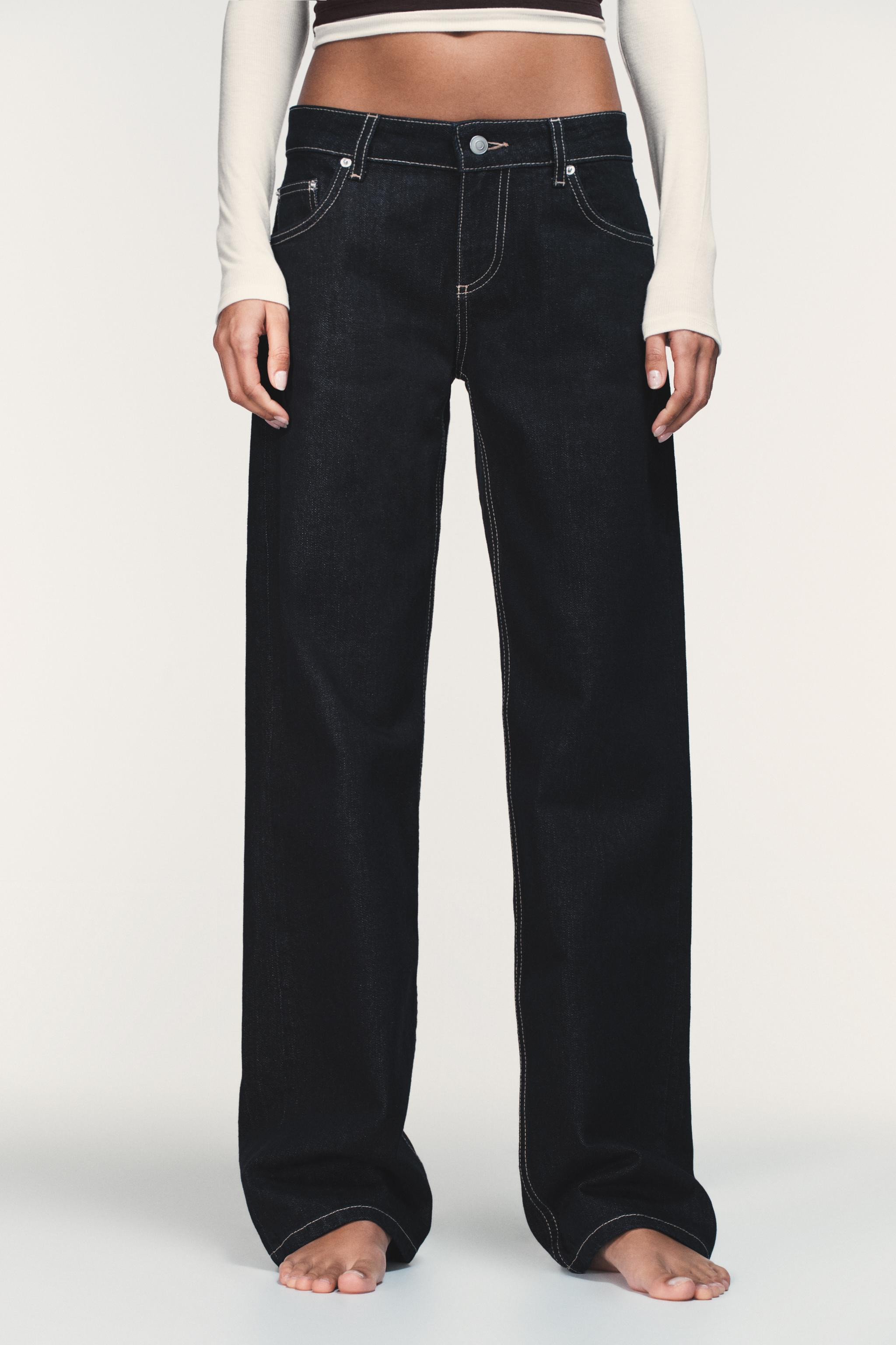 TRF WIDE LEG LOW RISE JEANS | Zara US