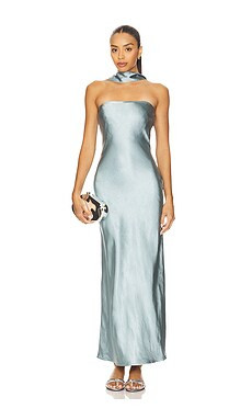 SNDYS x REVOLVE Angelina Neck Tie Maxi Dress in Teal from Revolve.com | Revolve Clothing (Global)