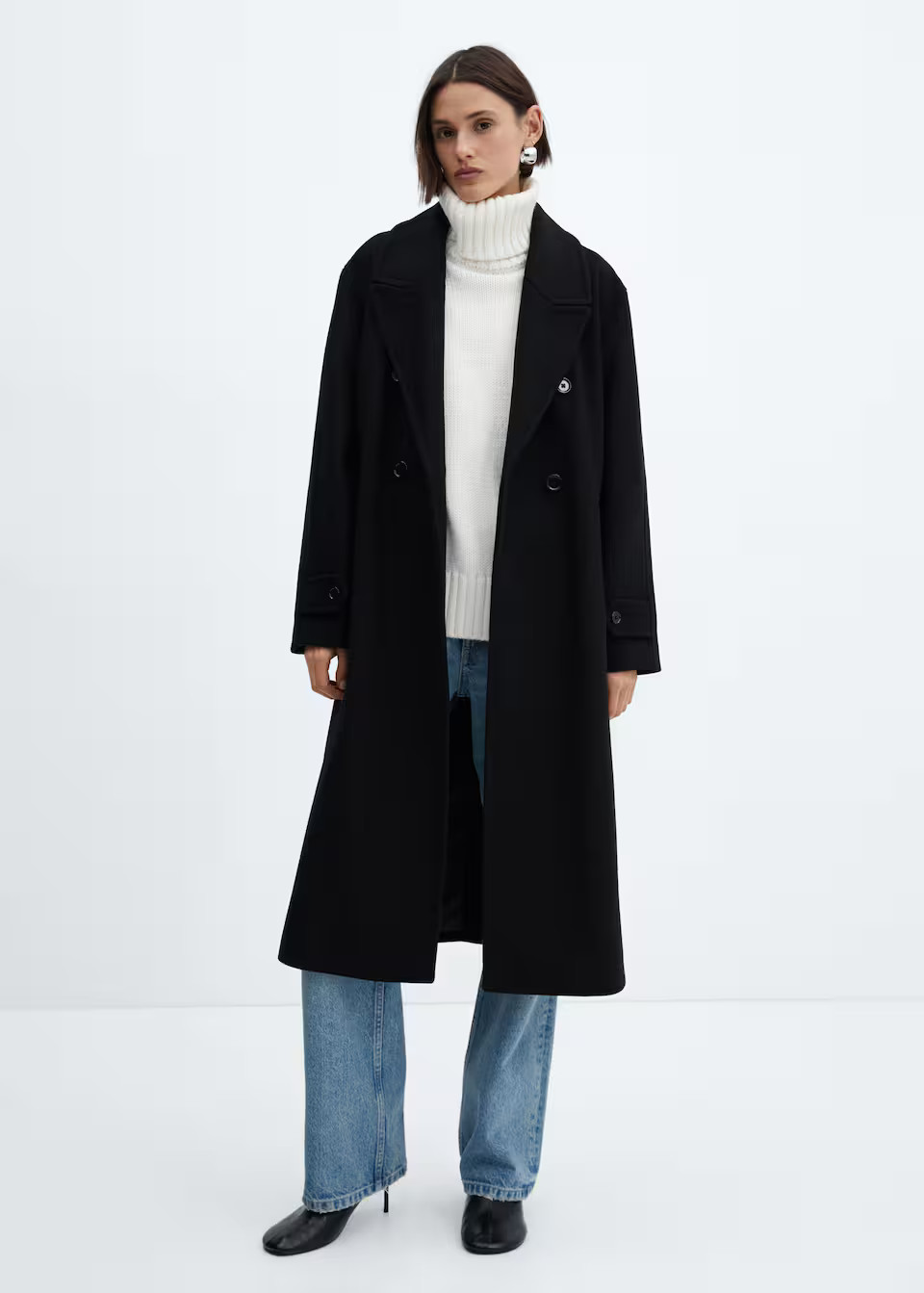 Oversize wool coat -  Women | Mango USA | MANGO (US)
