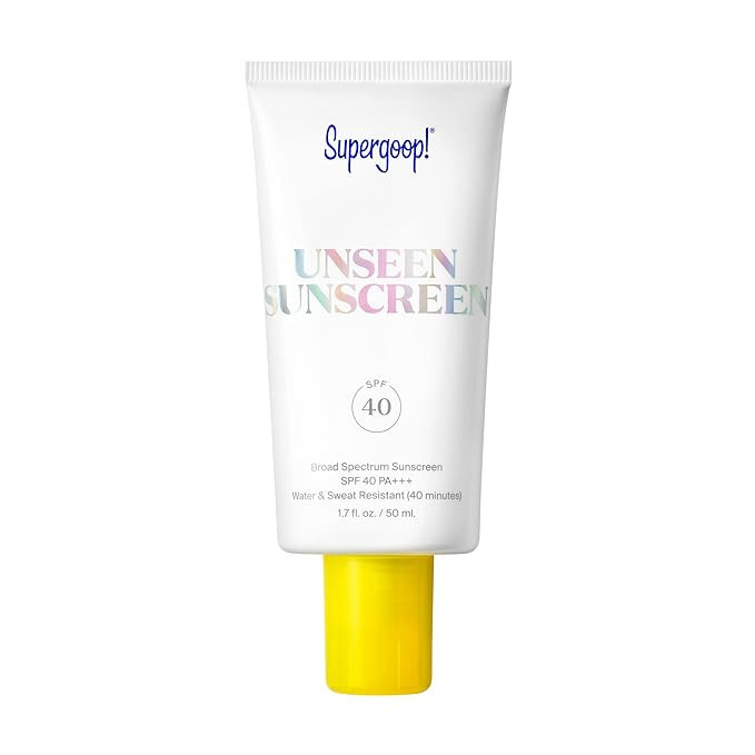 Supergoop! Unseen Sunscreen - SPF 40-1.7 fl oz - Invisible, Broad Spectrum Face Sunscreen - Weigh... | Amazon (US)