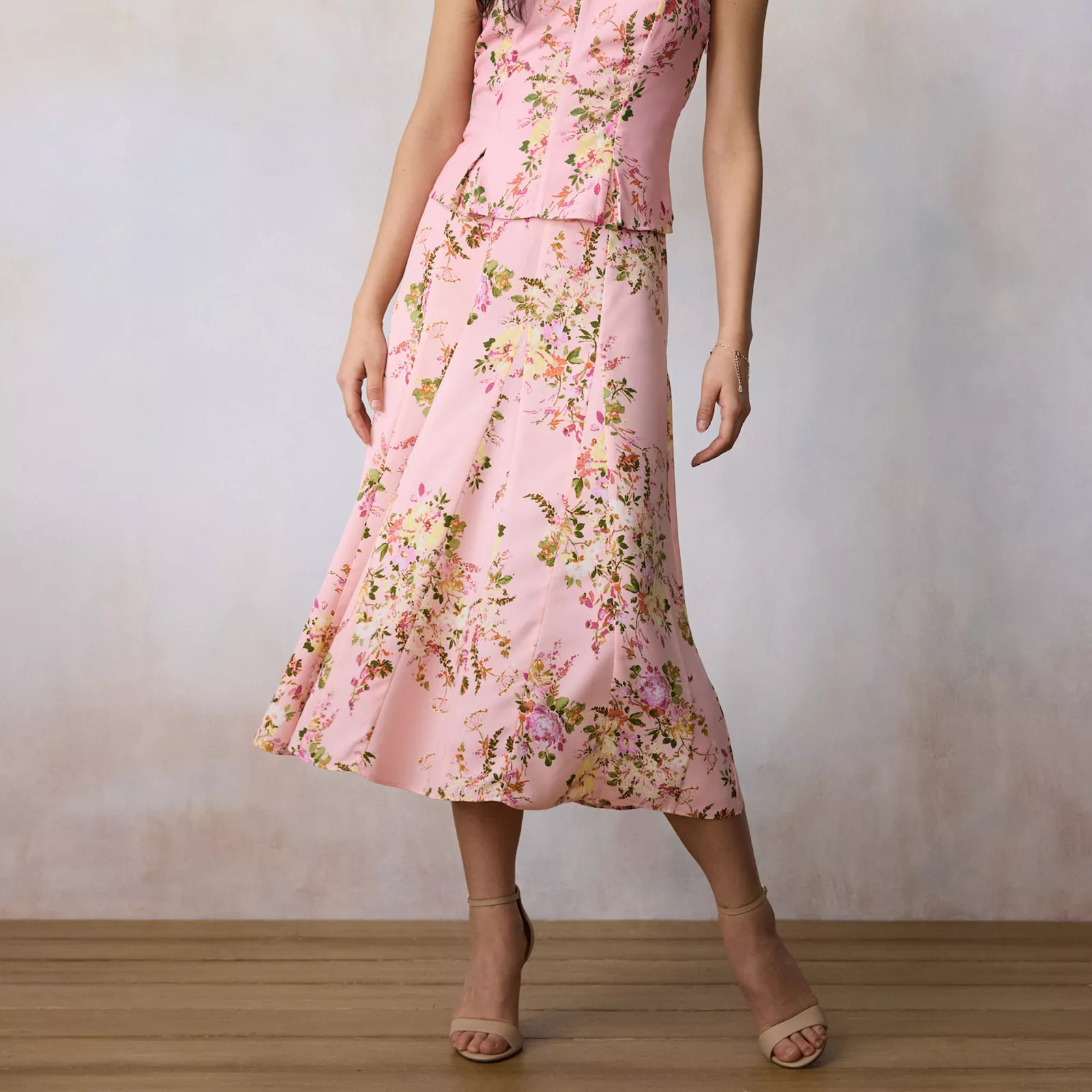 Women's LC Lauren Conrad High-Rise Godet Midi Skirt | Kohl's