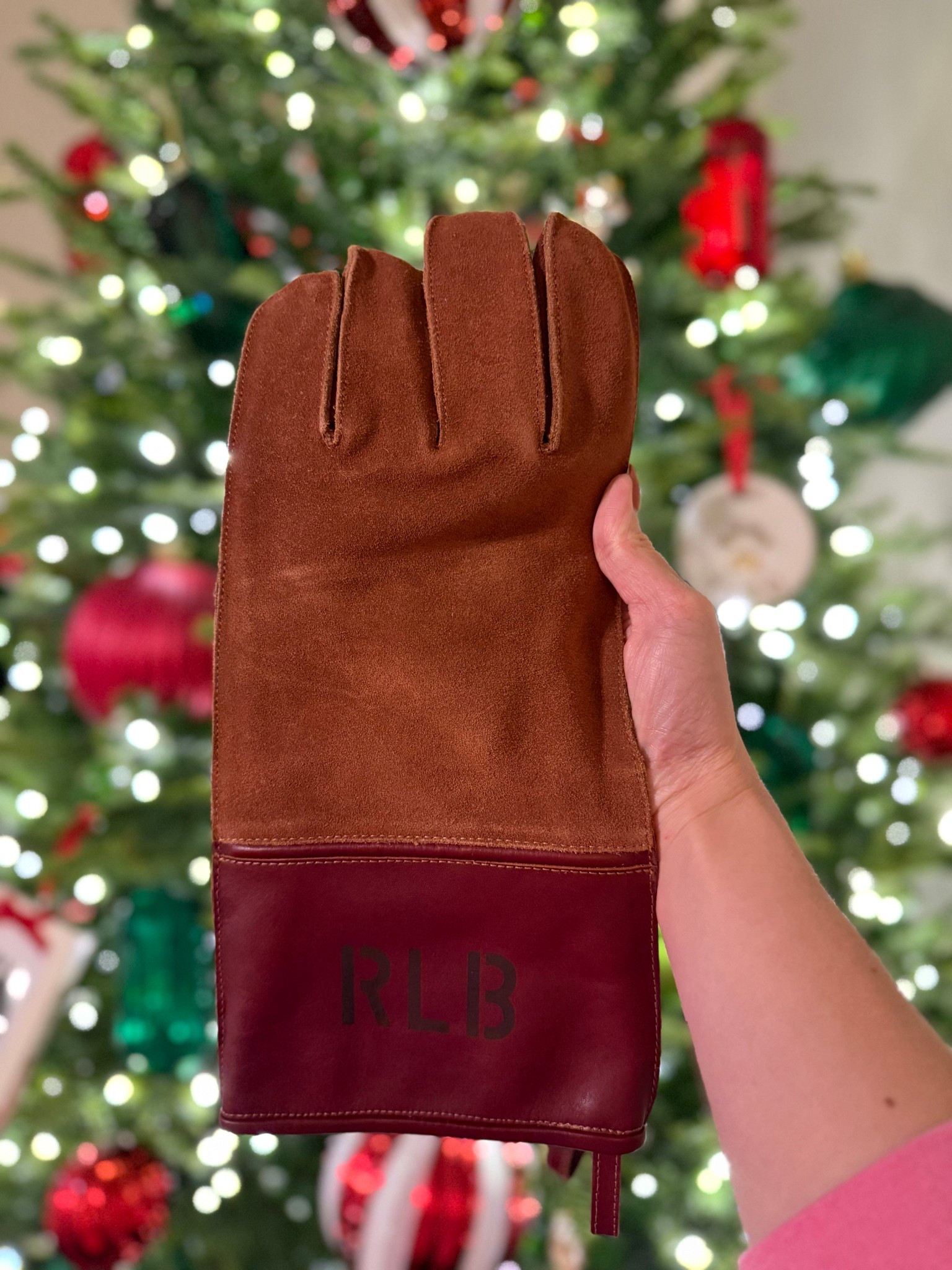 Gift idea for husbands and dads - personalized leather and suede bbq grilling/smoking gloves.

#LTKFindsUnder100 #LTKGiftGuide