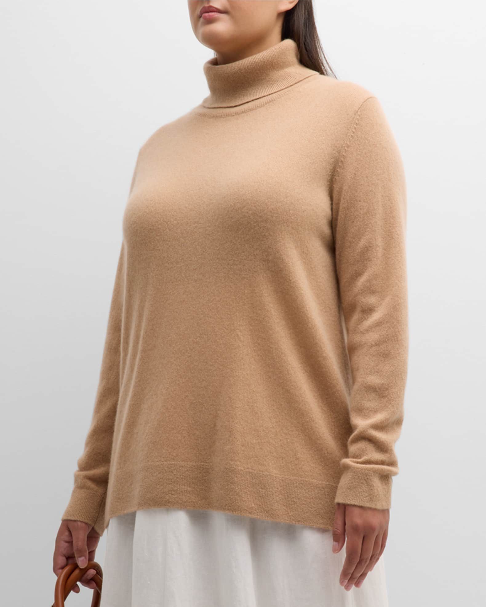 Plus Size Cashmere Turtleneck | Neiman Marcus