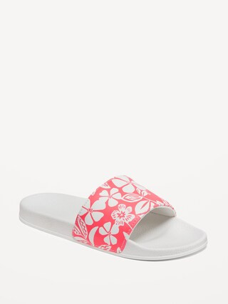 Printed Faux-Leather Pool Slide Sandals for Girls | Old Navy (US)