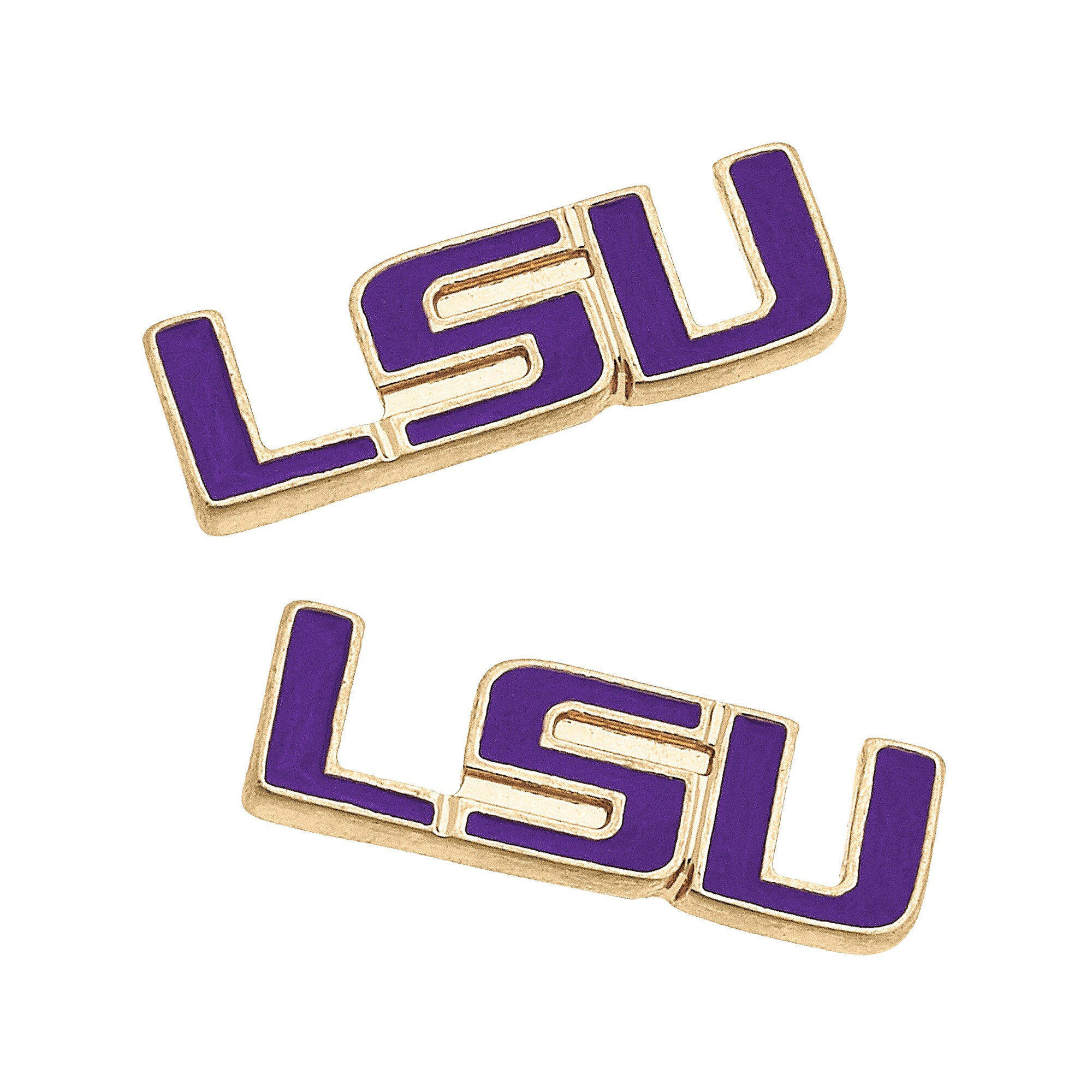 LSU Tigers Women's Enamel Stud Earrings | Fanatics