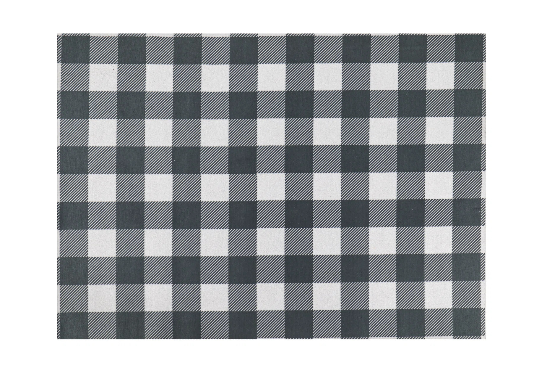 Gracie Oaks Meeya Buffalo Check Layering Outdoor Doormat | Wayfair | Wayfair North America