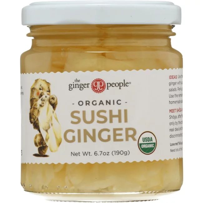 The Ginger People Organic Pickled Sushi Ginger, 6.7 oz | Walmart (US)