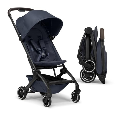 Joolz AER+ Lightweight Baby Stroller, Ultra Compact & Portable One-Hand Fold Design - Ergonomic Recline Seat - Infant & Toddler (up to 50 lb) - Airplane Friendly Stroller - XXL Sun Hood -Navy Blue | Amazon (US)