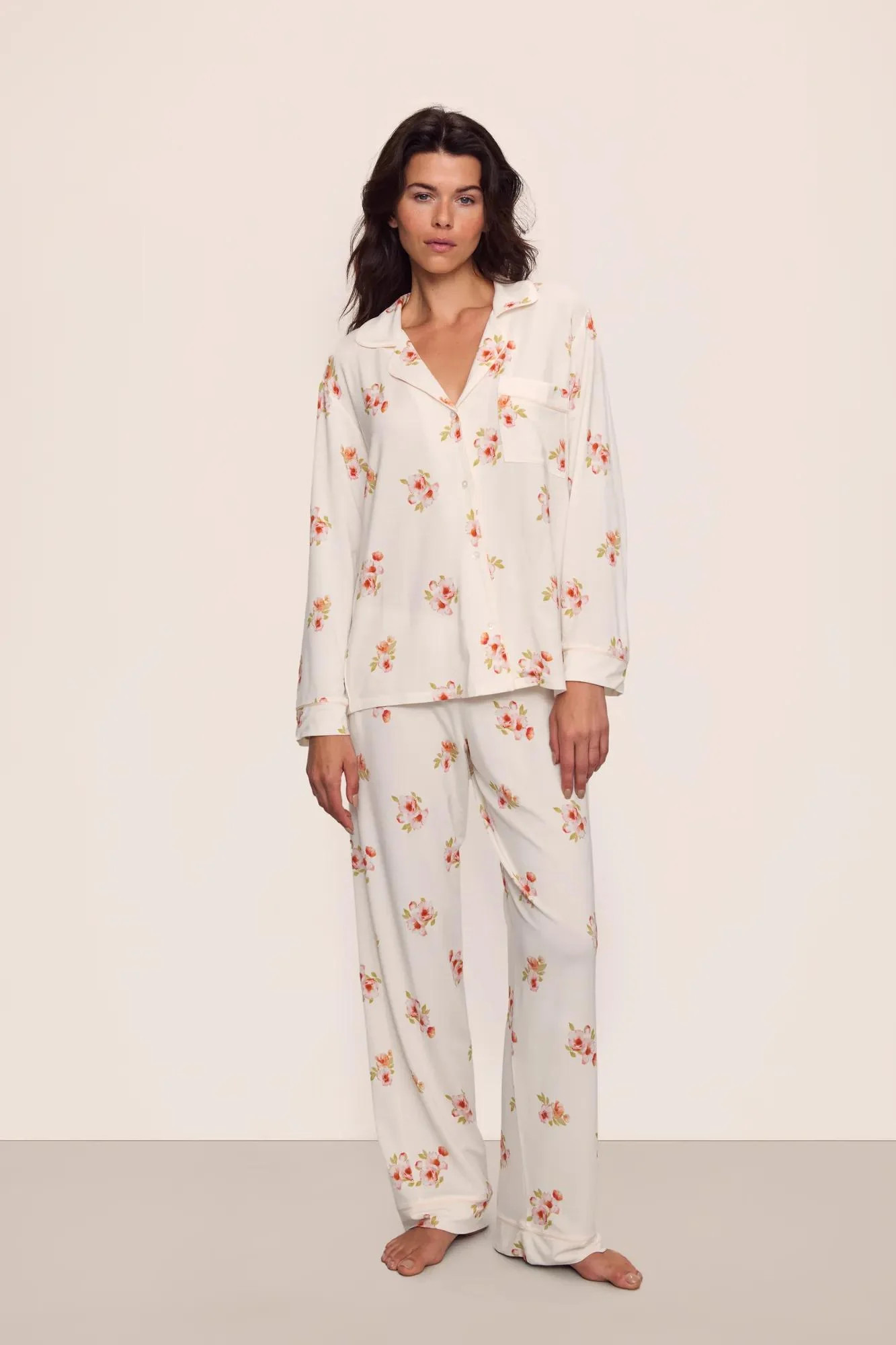 Gisele Printed TENCEL™ Modal Long PJ Set | Eberjey