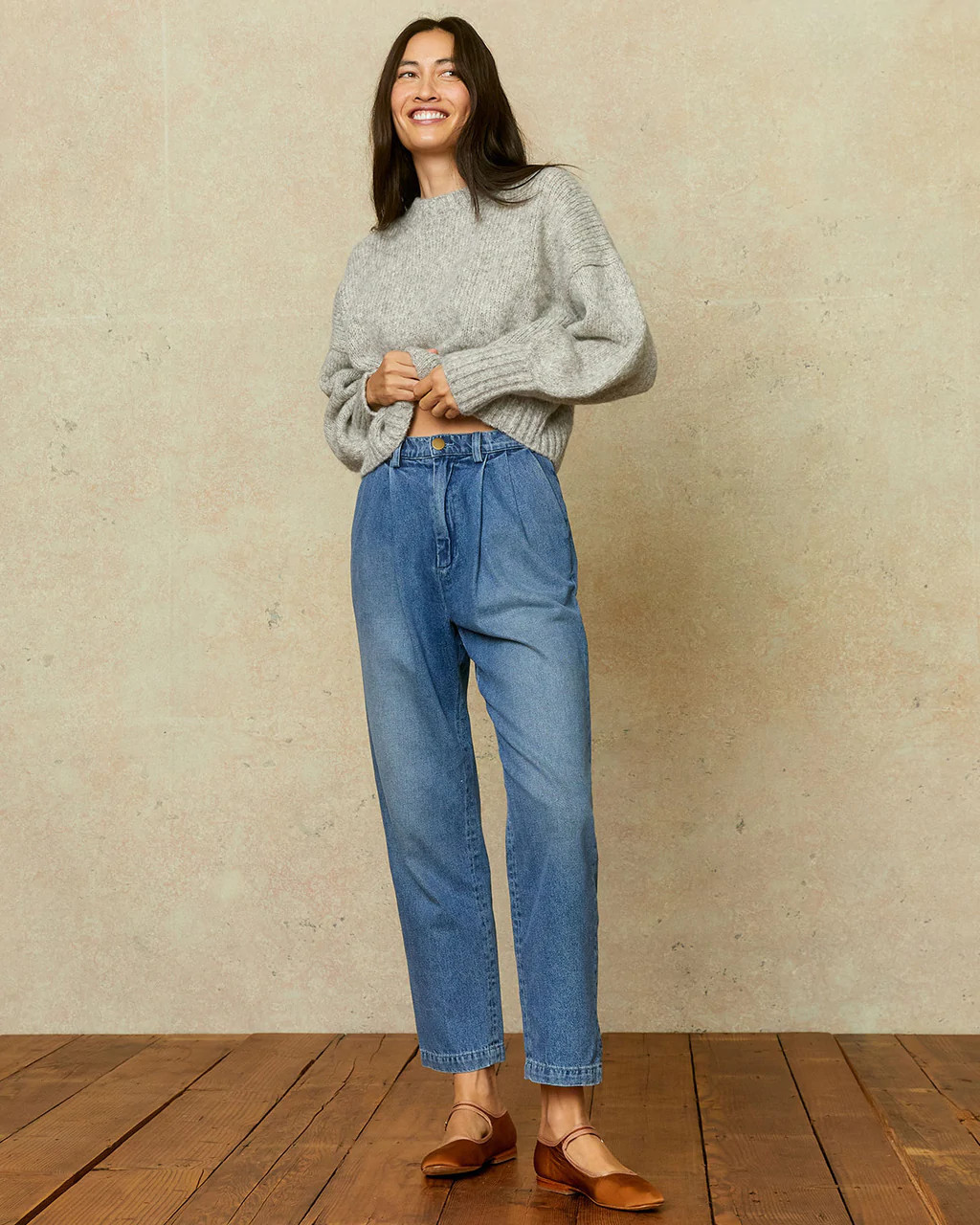 The Lena Jean | Stone Wash Denim | Christy Dawn