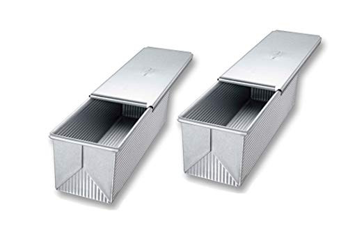 USA Pan Pullman Loaf Pan with Cover, Large w Set of 2 | Amazon (US)