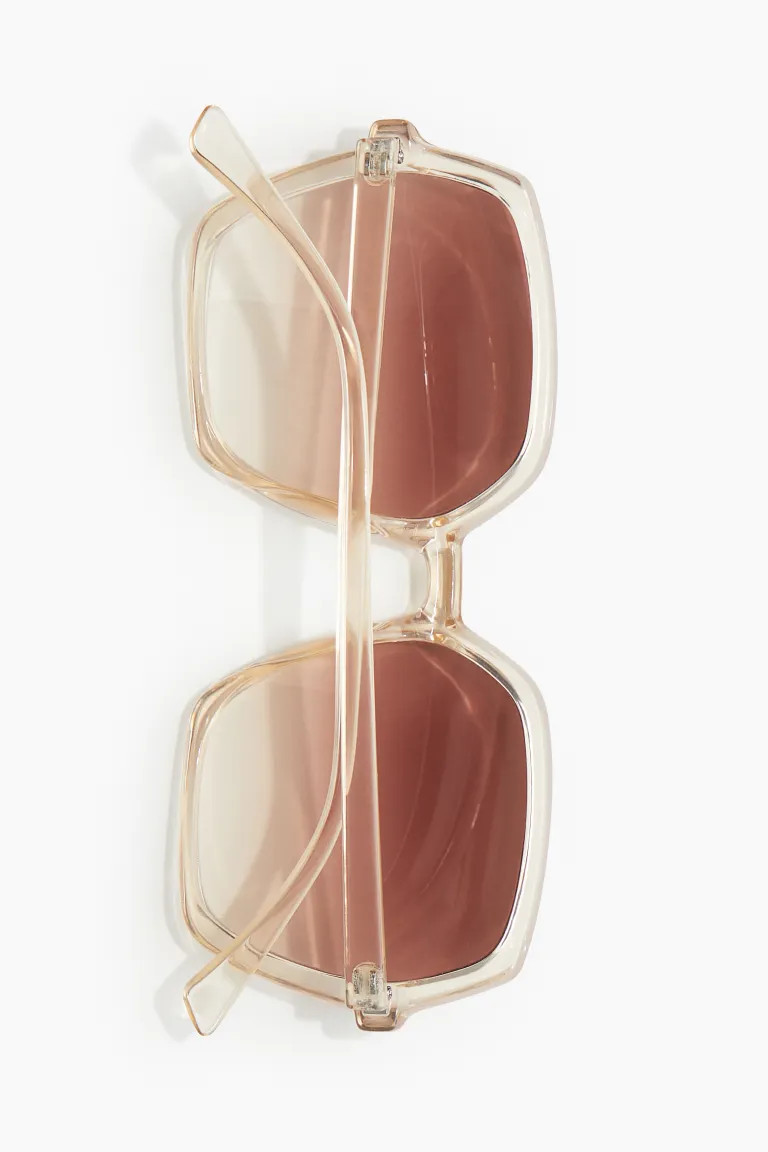 Gafas de sol cuadradas - Beige claro - MUJER | H&M ES | H&M (FR, IT, ES, PT, BE)