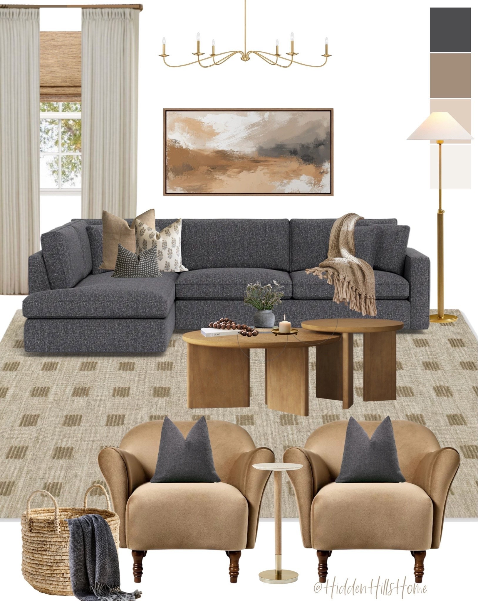 Living room decor mood board, living room design, home decor ideas, living room sectional sofa, home decor, living room rug, accent chairs #livingroom

#LTKHome #LTKSaleAlert #LTKSeasonal