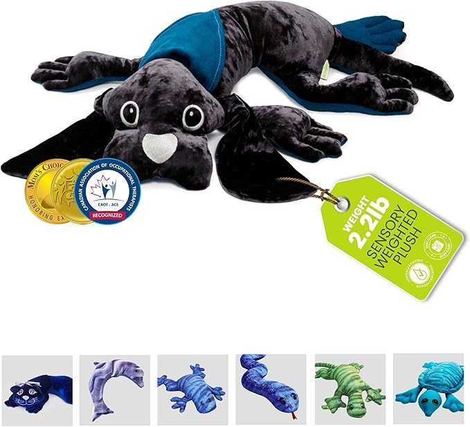 manimo Weighted Dog Stuffed Animal for Kids & Adults - Stuffed Therapy Dog Sensory Lap Pad - Stre... | Amazon (US)
