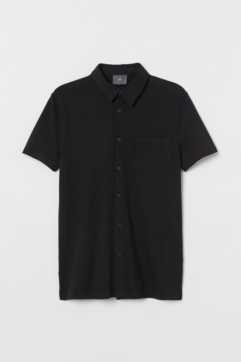 Muscle Fit Piqué Shirt | H&M (US + CA)