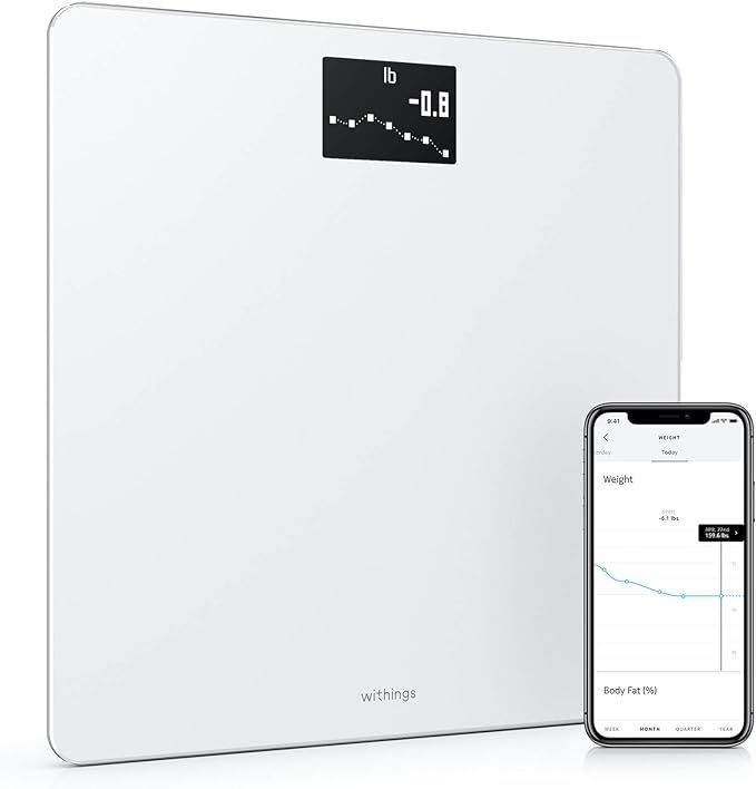 Withings Body - Digital Wi-Fi Smart Scale with Automatic Smartphone App Sync, BMI, Multi-User Fri... | Amazon (US)