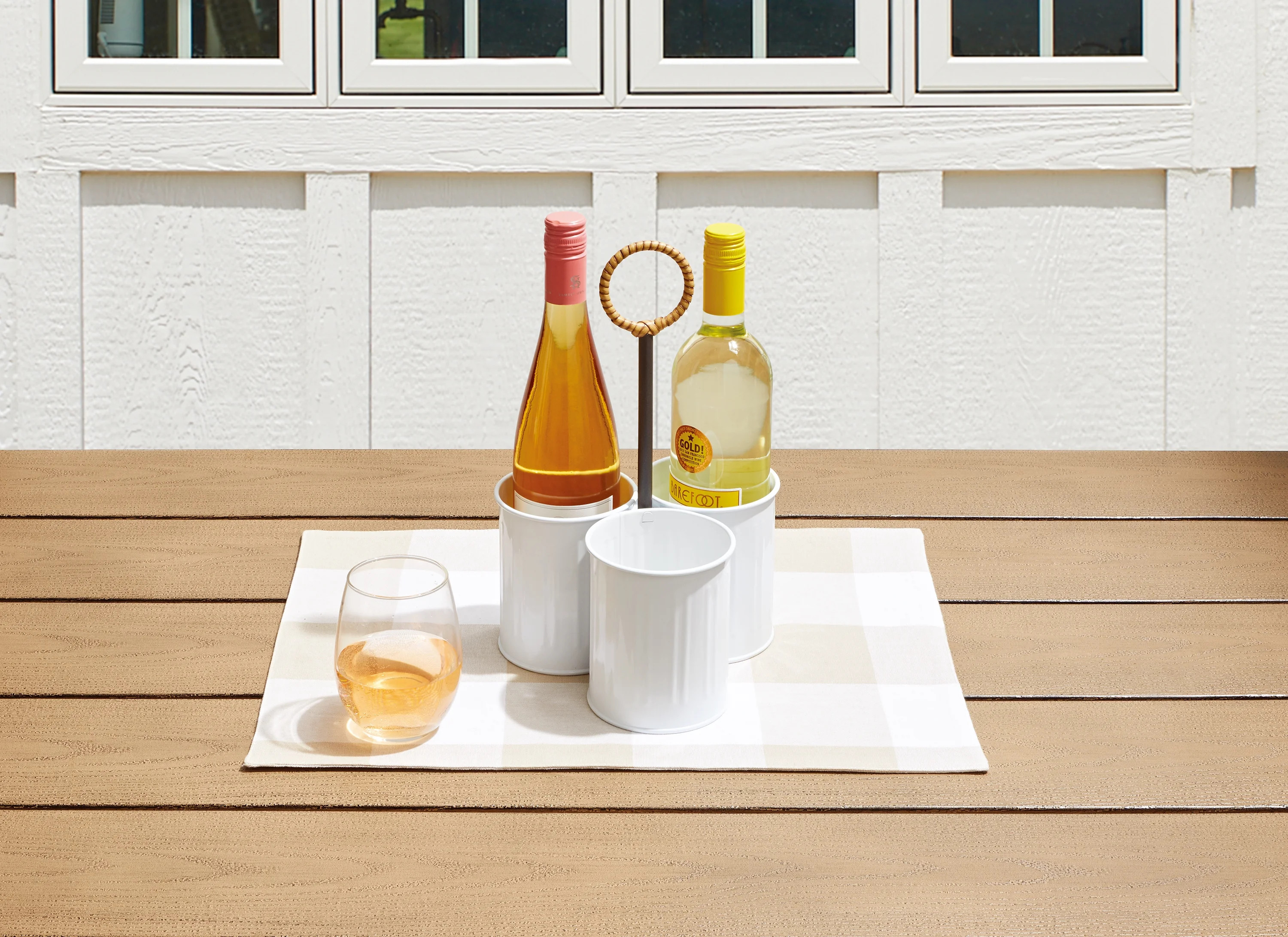 Better Homes & Gardens Galvanized Wine Caddy, Utensil Caddy | Walmart (US)