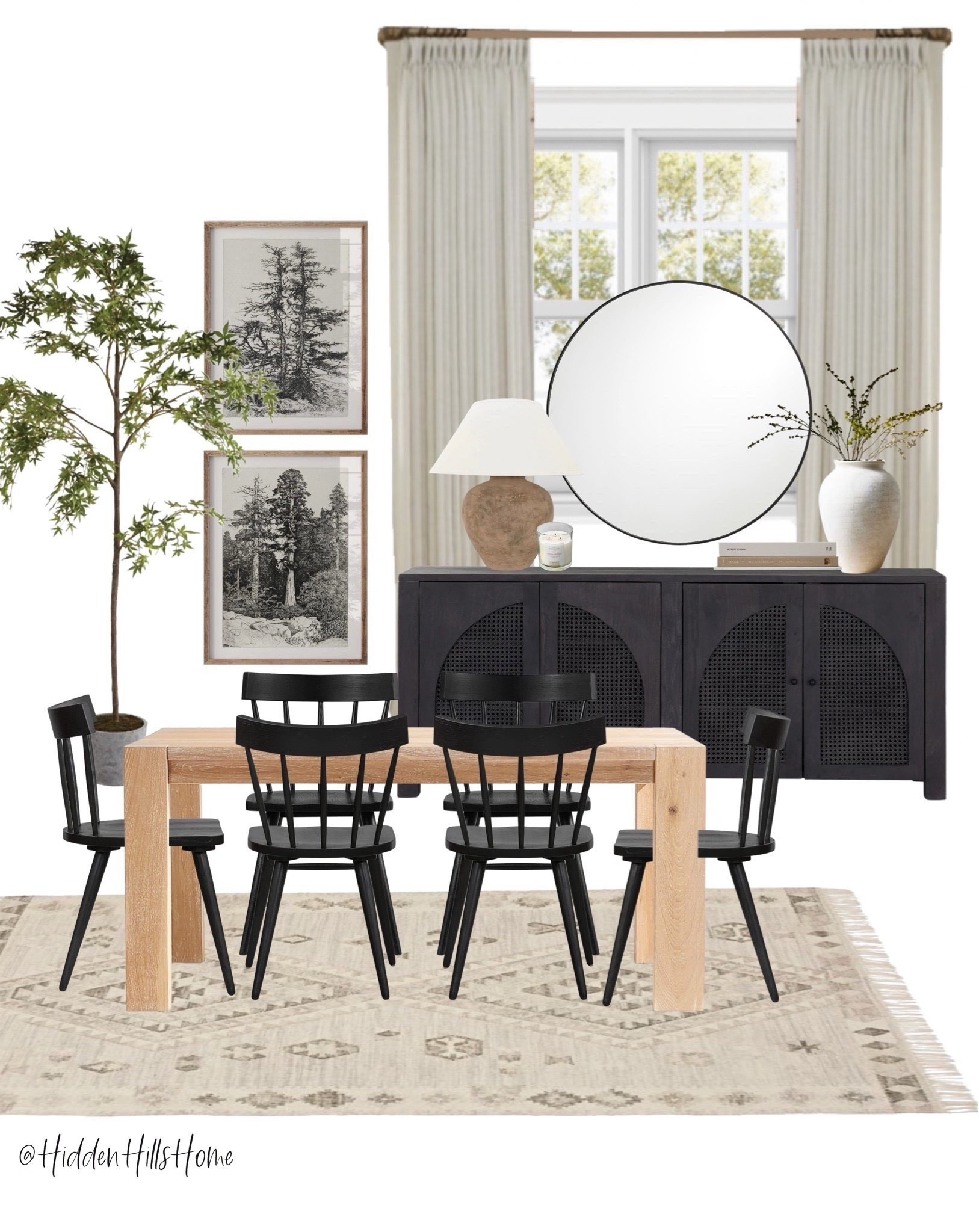Dining room mood board, dining room design ideas, dining room table, rug, modern transitional dining room #diningroom 



#LTKHome #LTKSaleAlert