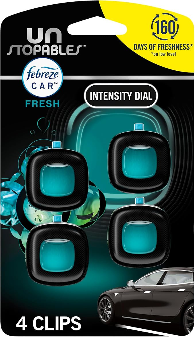 Febreze Car Air Freshener, Odor-Fighting Automotive Vent Clip, Scented Car Accessories, Long Last... | Amazon (US)