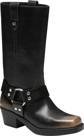 COACH Harness Square Toe Boot (Women) | Nordstrom | Nordstrom