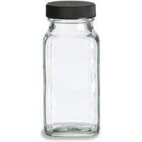 12 Pcs 6 Oz Glass French Square Spice Jar With Shaker & Black, Red, White Lid - Storage Organization | Etsy (US)
