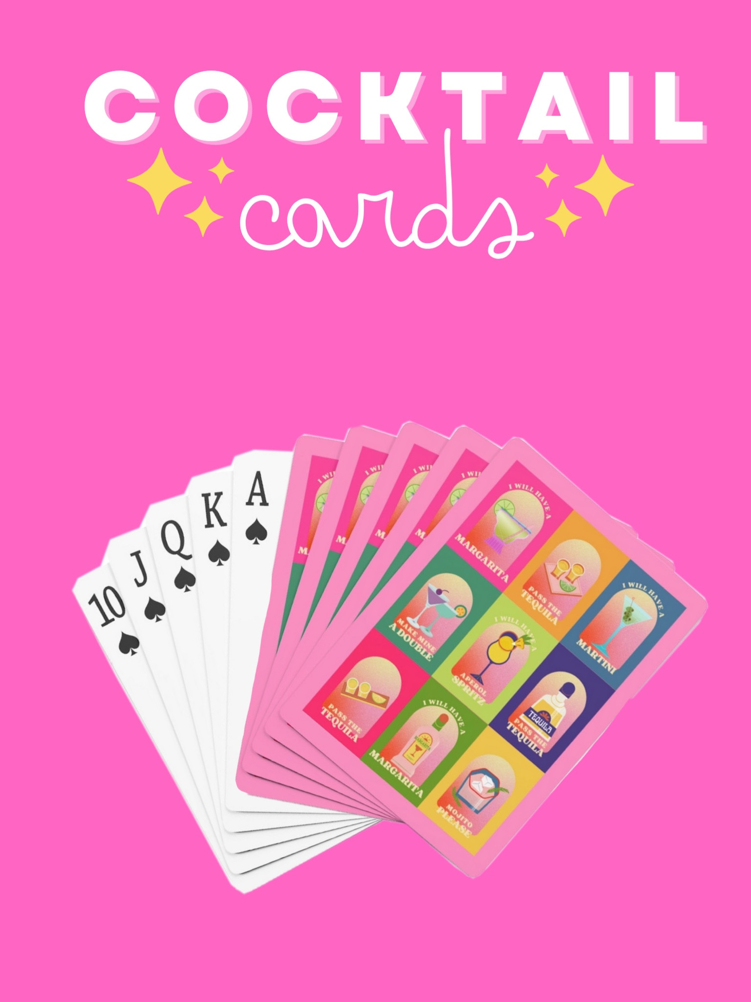 The cutest cocktail playing cards💖 They make the perfect decor for your bar cat, gift for a friends, or just to have for yourself! Shop in my Etsy store!🫶🏼

#LTKstyletip #LTKunder50