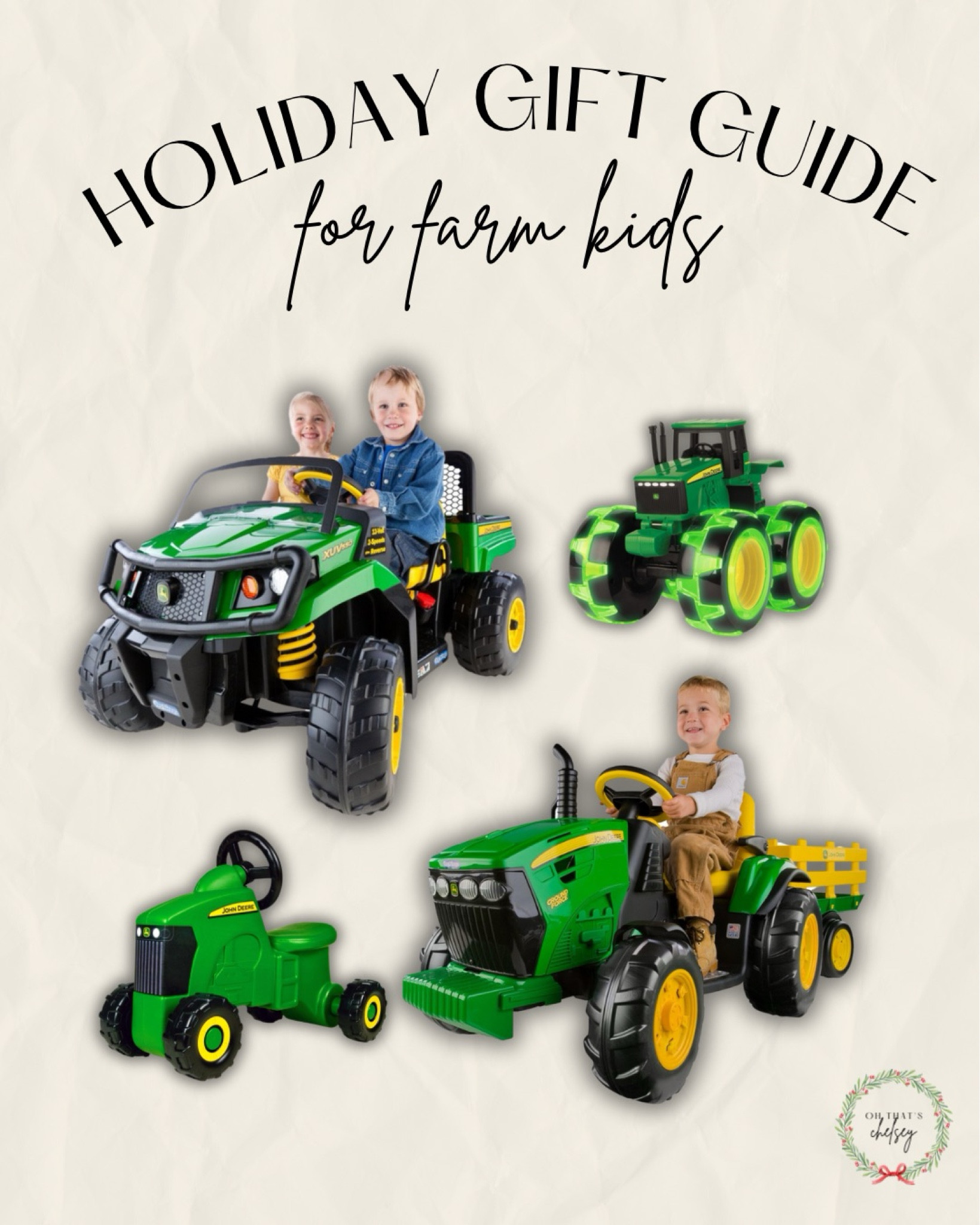 Holiday Gift Guide for farm kids! 

Perfect gifts for John Deere lovers! 


Fancy Farmer //Oh that's Chelsey // John Deere kids toys // outdoor ride on toys // best farm toys for kids //Farm kids // ride on gators // fancy farmer finds // North Dakota 

#LTKGiftGuide #LTKKids #LTKHoliday