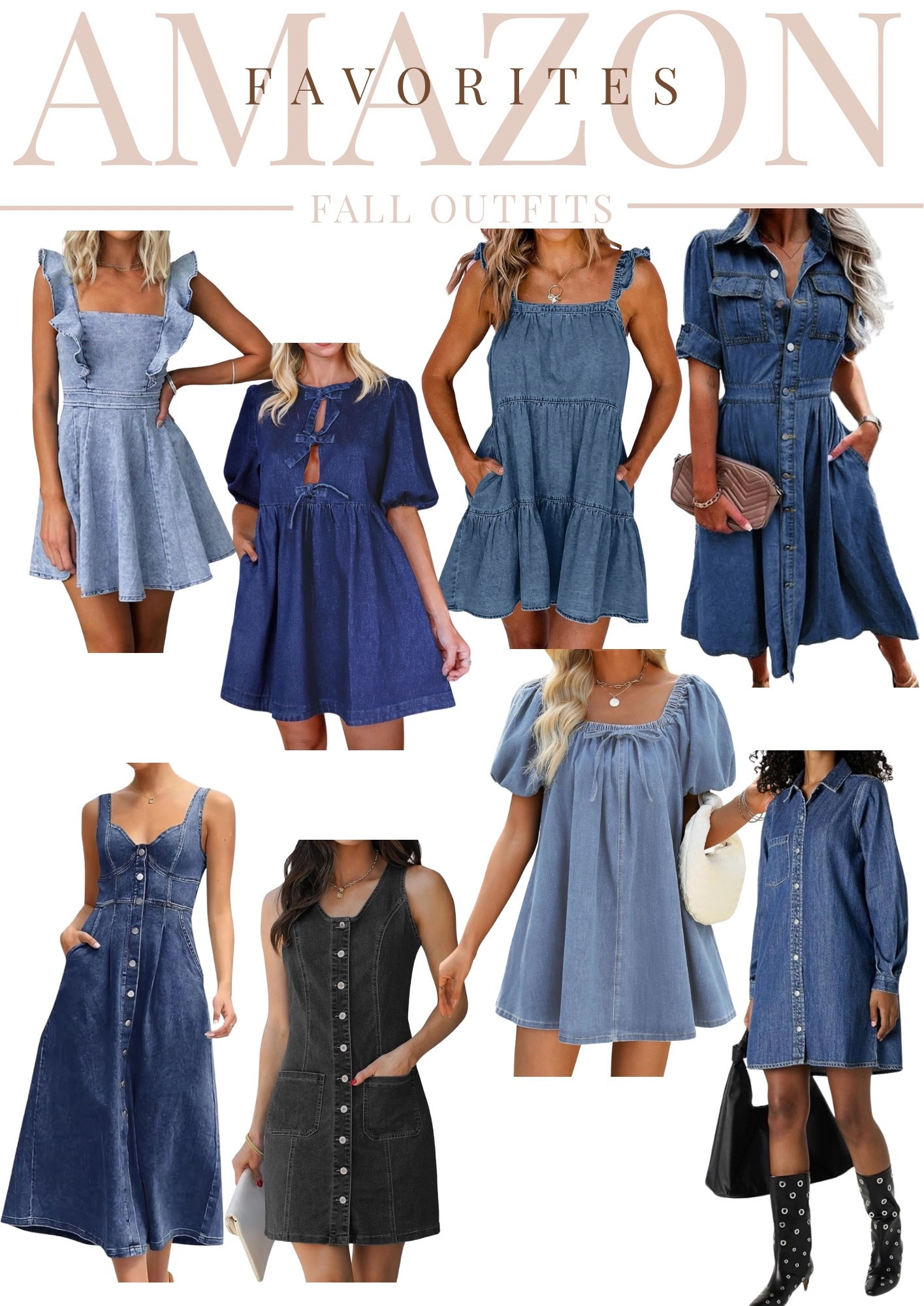 Fall Outfits🍂
Affordable looks for less , luxury looks for less , Amazon finds , Amazon fashion , Amazon lookbook , Fall fashion , Fall outfits , teacher outfits , teacher looks , Fall fashion finds , Fall dresses , work outfits , workplace outfits , workplace fashion , denim dress , denim fall dress

#LTKNYFW #LTKSeasonal #LTKCon