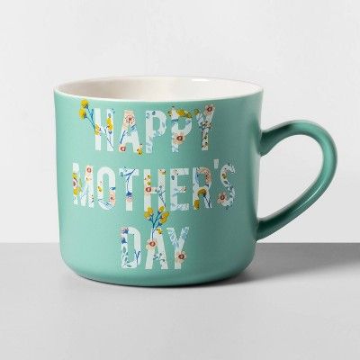 16oz Stoneware Happy Mother's Day Mug Blue - Opalhouse™ | Target