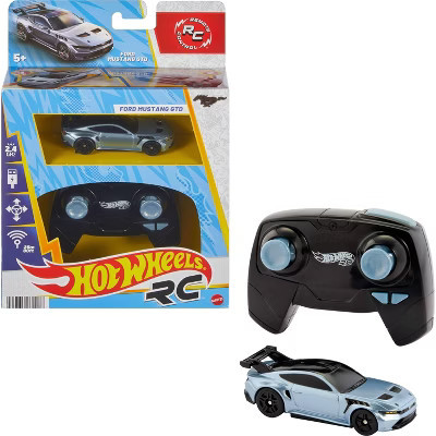 Hot Wheels Ford Mustang GTD Battery-Powered Remote Control Toy Car 1:64 Scale | Target