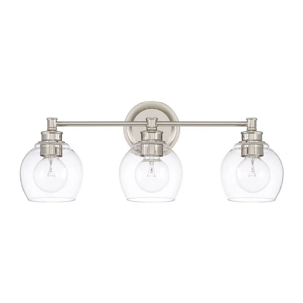 121131PN-426-Capital Lighting-Mid-Century - 3 Light Transitional Bath Vanity Approved for Damp | Walmart (US)